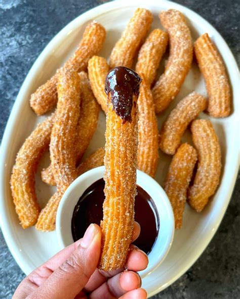 Easy Eggless Churros - Carve Your Craving