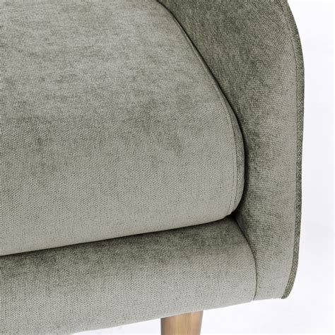 West Elm Celine Bench, Distressed Velvet, Pewter - AptDeco