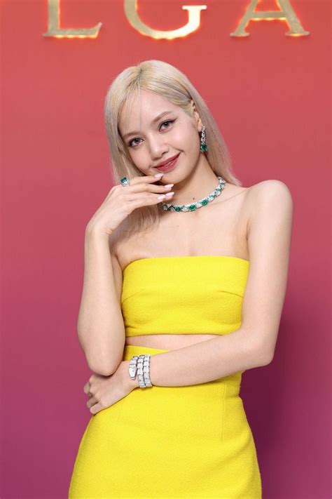 Blackpink’s Lisa In Bright Yellow Pinkong Skirt At Bvlgari High Jewelry Gala 2022