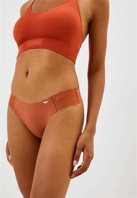 Трусы Victoria's Secret Pink THONG, цвет: коричневый, RTLABU697001 ...
