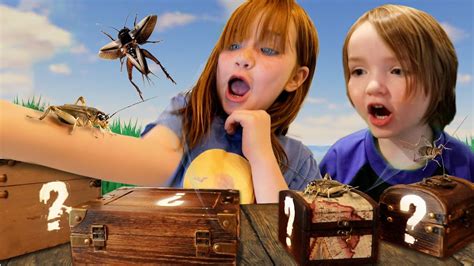 4 BUGS CHALLENGE!! Real Crickets inside our House! Adley & Niko play pirate island Roblox games ...