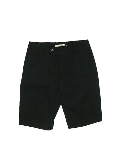 Christopher Blue Solid Black Khaki Shorts Size 8 - 82% off | thredUP