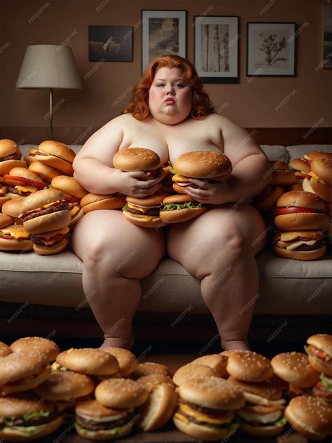 Premium Photo | Big fat woman sits on a coach in a room covered with a