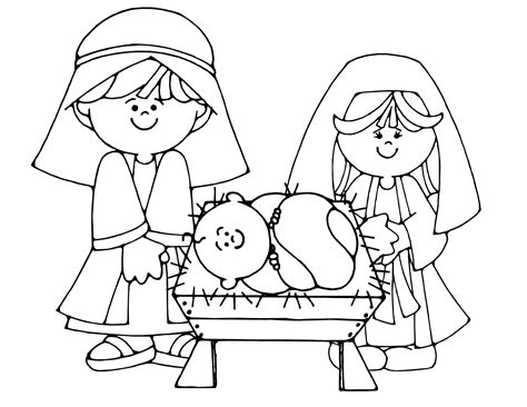Nativity Characters Coloring Pages at GetColorings.com | Free printable ...