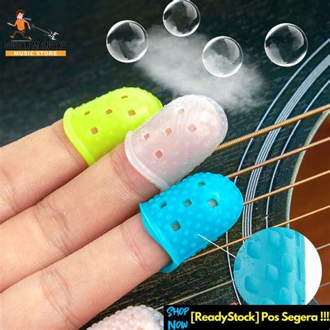 pos segera pcs guitar silicone finger left hand finger kit beginners