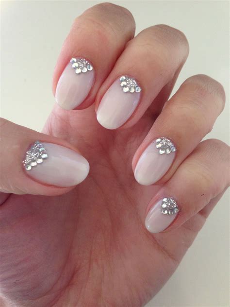 CND Shellac Romantique with glitter and sparkle | Shellac nail designs ...