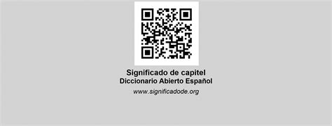 Capitel Significado