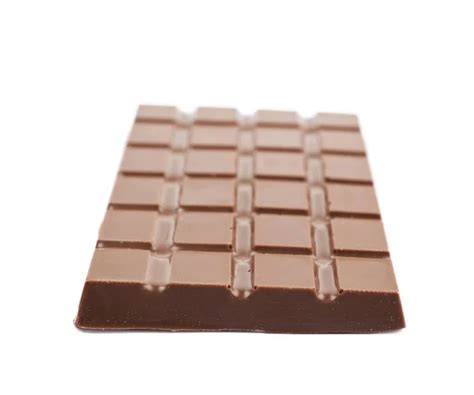 single chocolate bar isolated stock photo  cnbvf