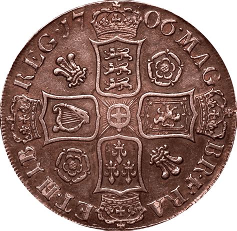 crown queen anne scarce uk coinage