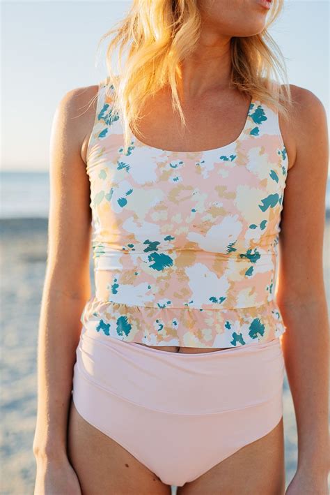 mia high waisted bottoms cute swimsuits full coverage swimsuit cute