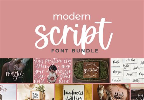 Modern Script Fonts Bundle 4287405 Bundle