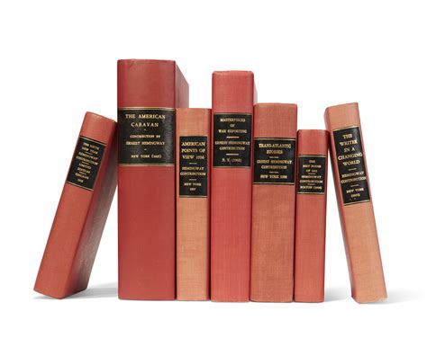 Collection of 31 literary contributions, Ernest Hemingway, 1924–1962