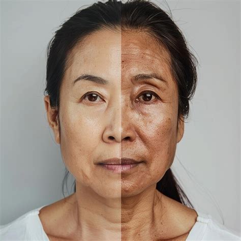 Deffrence of dark and clear face | Premium AI-generated image