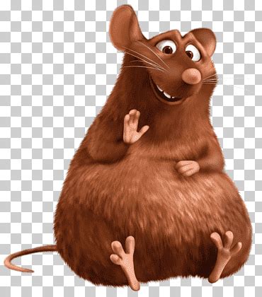 Ratatouille character illustration, Emile Ratatouille Film Pixar Animation, rat, mammal, animals ...