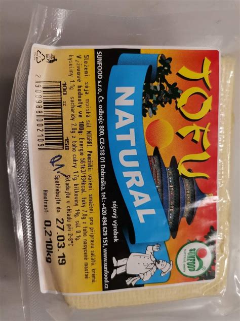 Podrobné informace o potravině TOFU Natural