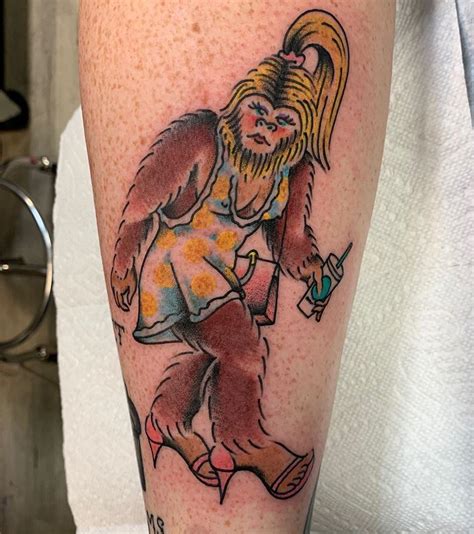 SASSSQUATCH! #jasonryantattoos #traditionaltattoo #tattoo #sasquatch #sasquatchsighting # ...