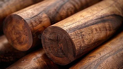 close   stacked wooden logs stock illustration illustration