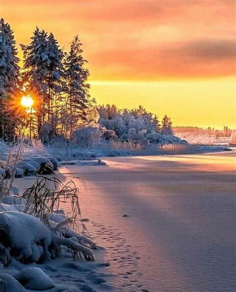 Зимний закат | Winter landscape photography, Beautiful scenery pictures ...