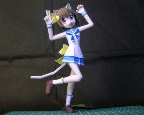 papermau etotama nyaa tan paper doll  waraty  pepakura gallery