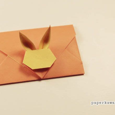 Origami Bunny Rabbit Envelope Tutorial V2 | Envelope tutorial, Origami ...