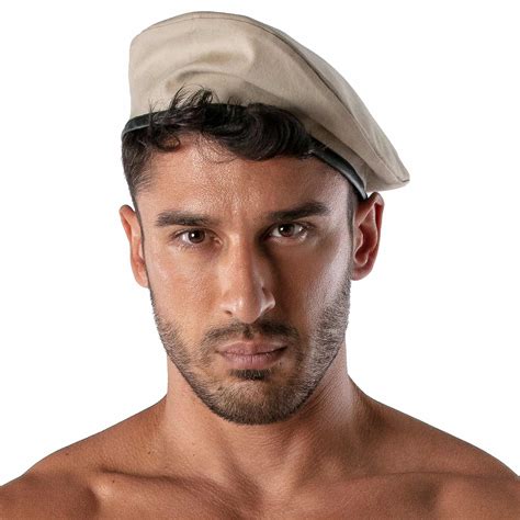 TOF Paris Patriot Reversible Beret - Black - Beige | INDERWEAR