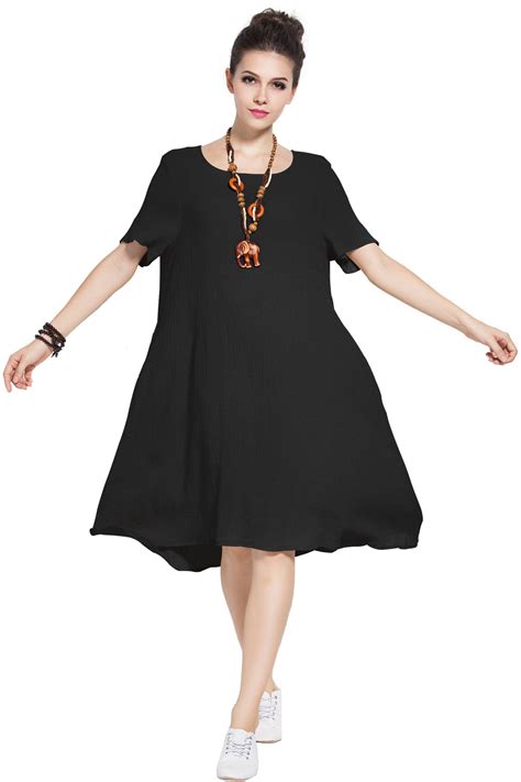 linen dresses plus size 8