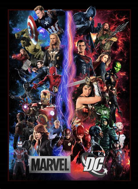 marvel dc poster  geektruth  deviantart