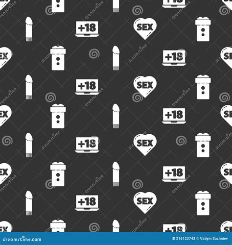 Set Heart with Text Sex, Vagina Masturbator, Vibrator and Laptop with