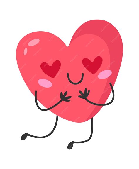 Desenho De Coraçãozinho - Coração dos desenhos animados em ilustração vetorial de amor | Vetor ...