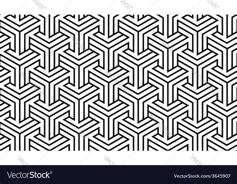 Black and white geometric pattern Royalty Free Vector Image