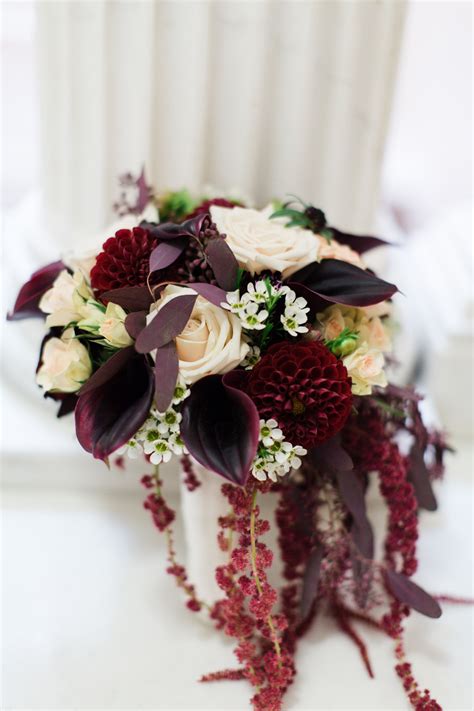 Burgundy Calla Lily Bridal Bouquet