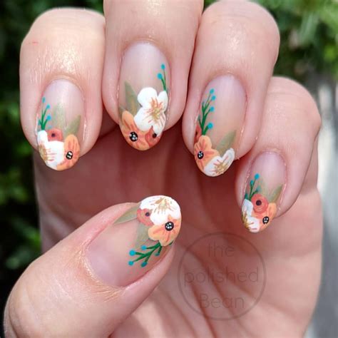Incredible Basic Flower Nail Design Ideas - clowncoloringpages