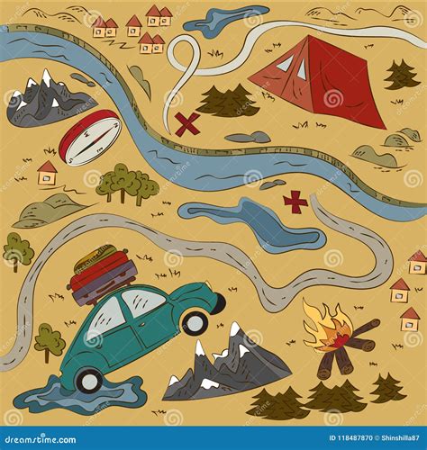 Eine Welt Voll Von Abenteuern Stehen Sie Still Und Reisen Sie, Neue