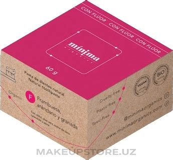 Minima Organics Natural Toothpaste - Зубная паста с малиной, клюквой и ...
