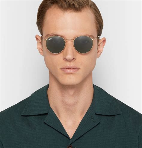 Ray Ban Ray-ban Unisex Sunglasses, Rb3447 Round Metal In Green Classic ...