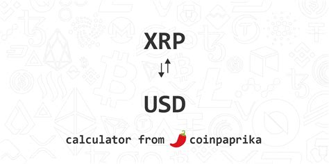 XRP to USD Calculator | Convert XRP to US Dollars | Over 2500 ...
