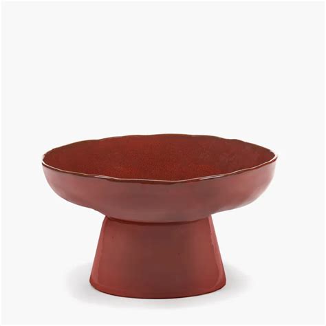 Сервировочная тарелка на ножке VENETIAN RED, 31 см - купить премиум ...