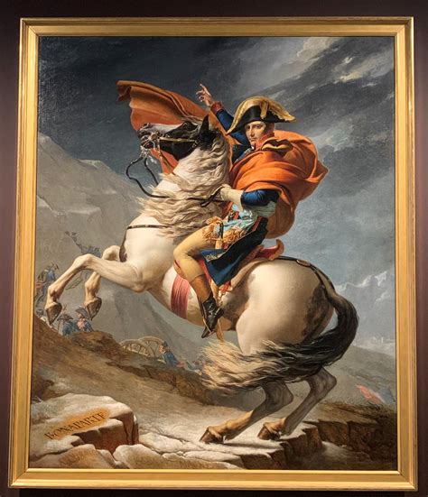 Jacques-Louis David, Napoleon Bonaparte, First Consul, Crossing the ...