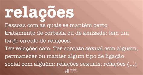 O Que Significa Relações
