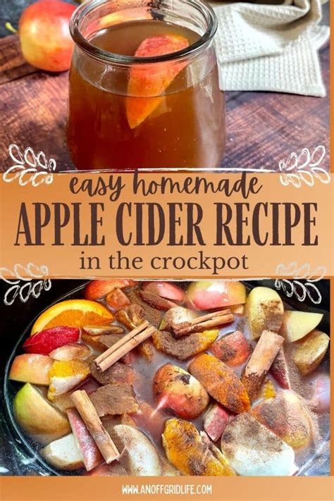 Non Alcoholic Apple Cider Recipe in the Slow Cooker - An Off Grid Life