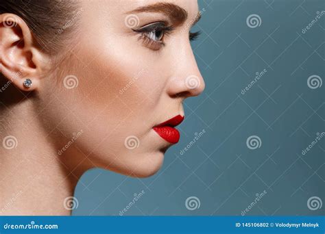 Beautiful Girl Face, Ideal Skin Stock Photo - Image of complexion ...