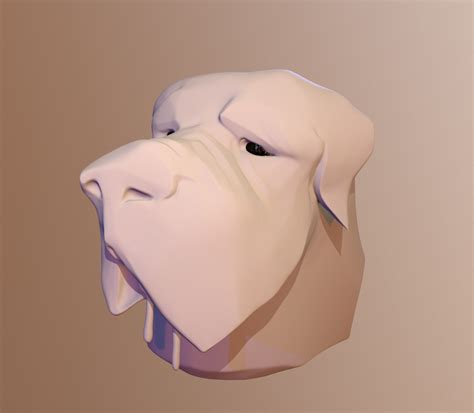 Hand painted Dog Sculpt — polycount