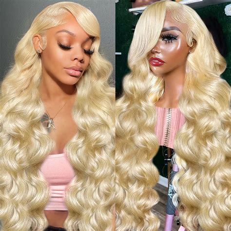 Amazon.com : Resore 613 Blonde Lace Front Wig Human Hair 200 Density
