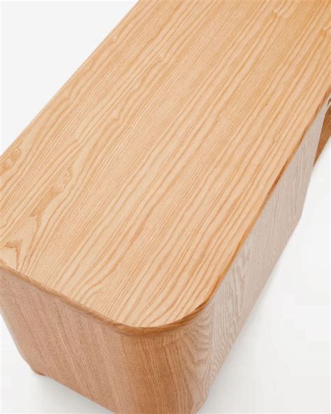 Mueble TV Salaya de madera contrachapada de fresno FSC 100% 200 x 40 cm