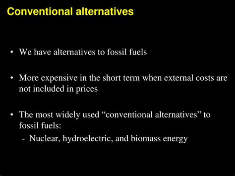 PPT - Alternatives to fossil fuels PowerPoint Presentation, free ...