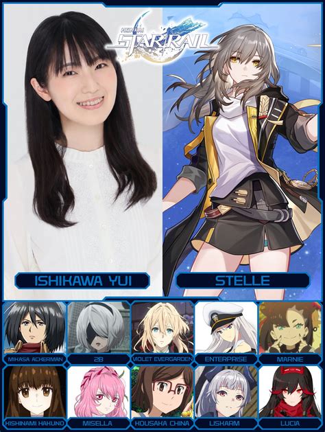 Japanese voice actors and their past roles Honkai: Star Rail | HoYoLAB