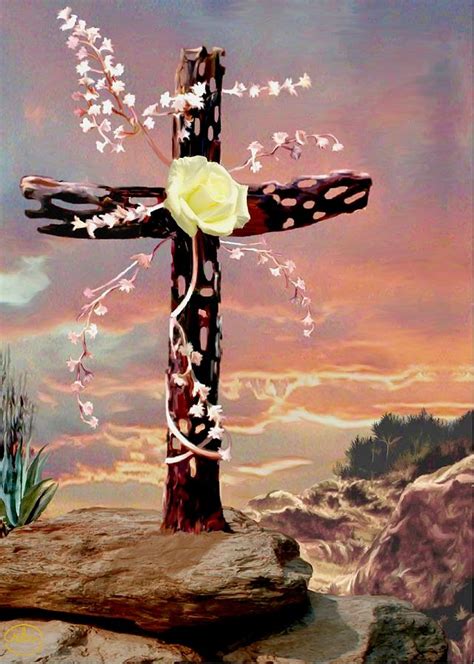 Calvary Cross Painting by Ron Chambers
