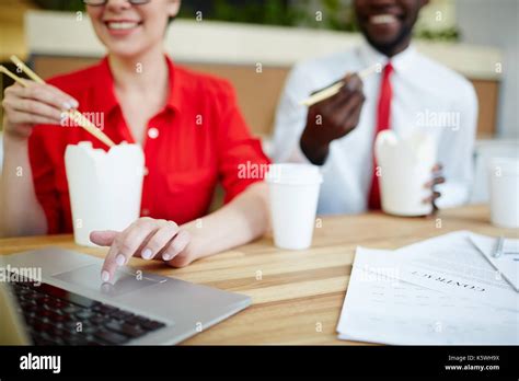 fun  lunch stock photo alamy