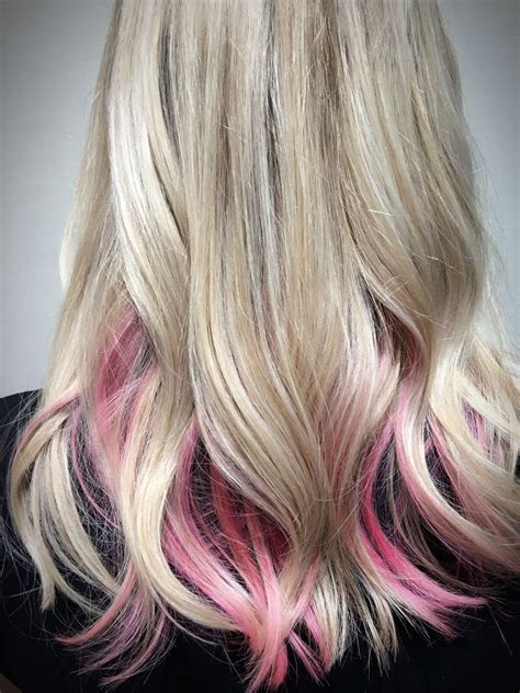 pink hair highlights blonde 5