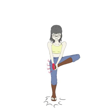 [GIF] Sophia hopping with her injured toes by OhhhHurt on DeviantArt